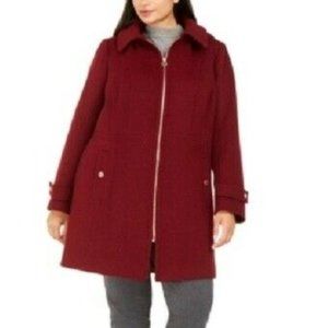 michael kors plus size wool coats